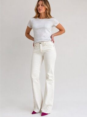 Gianfranco Ferre Ivory Flare Jeans